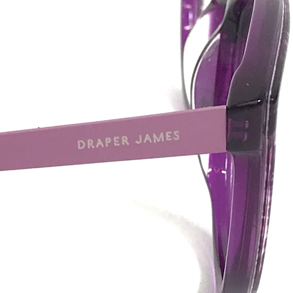 Draper James Eyeglasses Frames DJ5046 501 PLUM FLORAL Cat Eye Full Rim 54-16-140